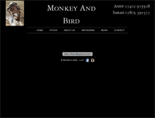 Tablet Screenshot of monkeyandbird.com